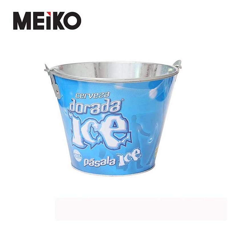 Custom Print Mini Ice Tin Bucket For Drink