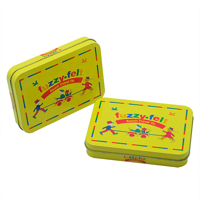 Customized ecofriendly rectangle OEM metal tin boxes for sale