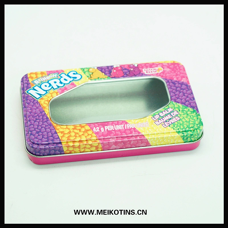 custom made jewelry packaging window tin boxes / cases