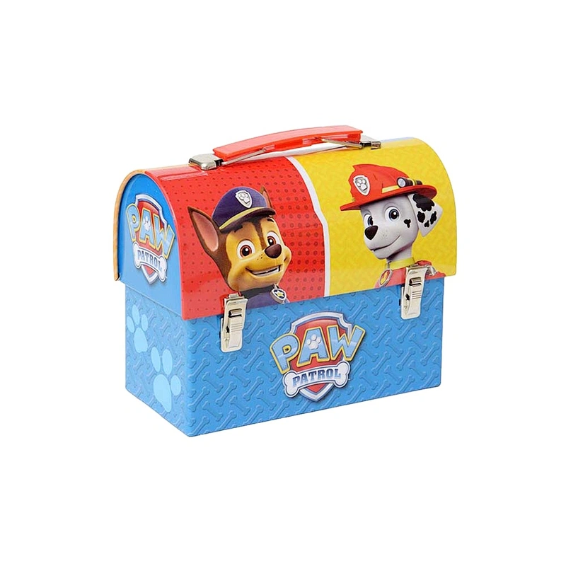 decorative lunch box with handle tin box disposable