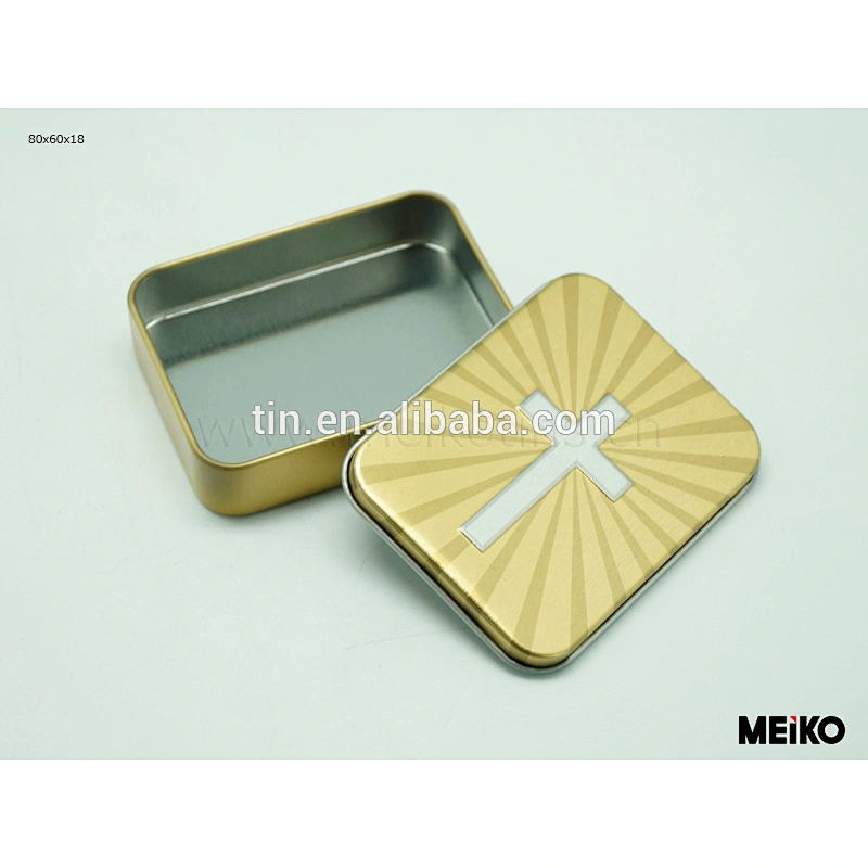 small rectangular mint tea cigar metal tin box wholesale