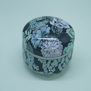 Blue CMYK customized refine tin jewellery box for girl