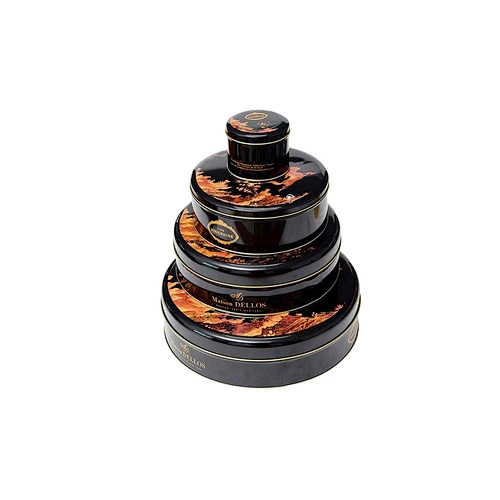 circle tin box