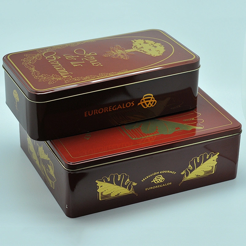 Luxury big and small size hanged can tin packaging boxes