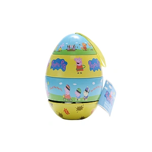 egg shape chocolate tin box packaging
