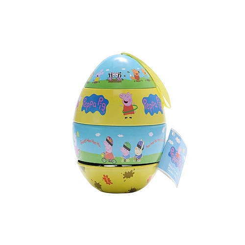 egg shape chocolate tin box packaging