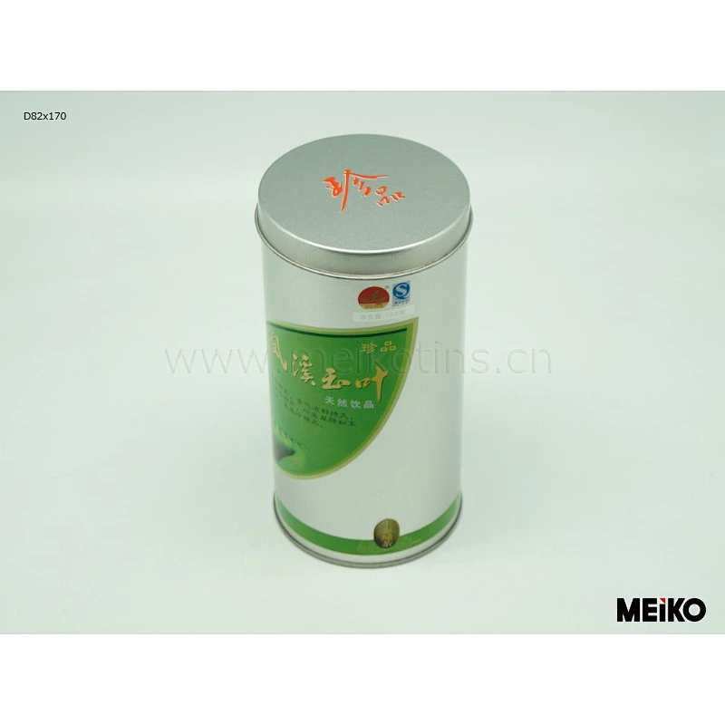 Dongguan round tea tin can tea tin canister tea tin jar