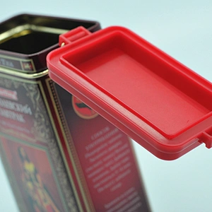 Wholesale luxury rectangle tin black tea box for packaging