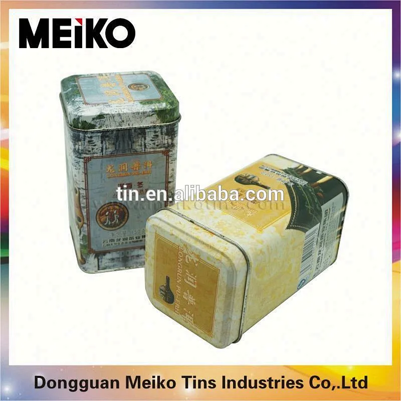 metal box for tea