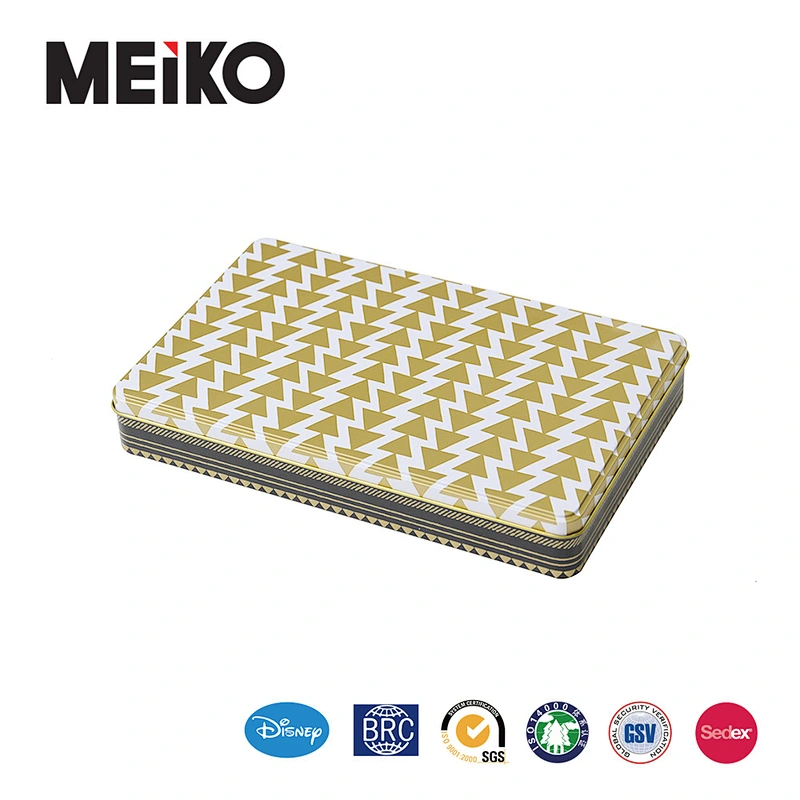 Tin packaging box for biscuit