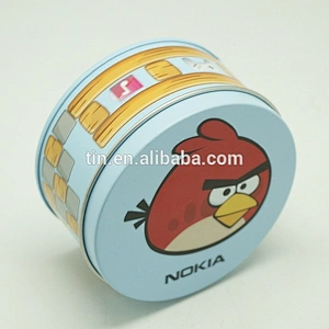 Customized Custom metal round tin boxes for candy/confectionery storage