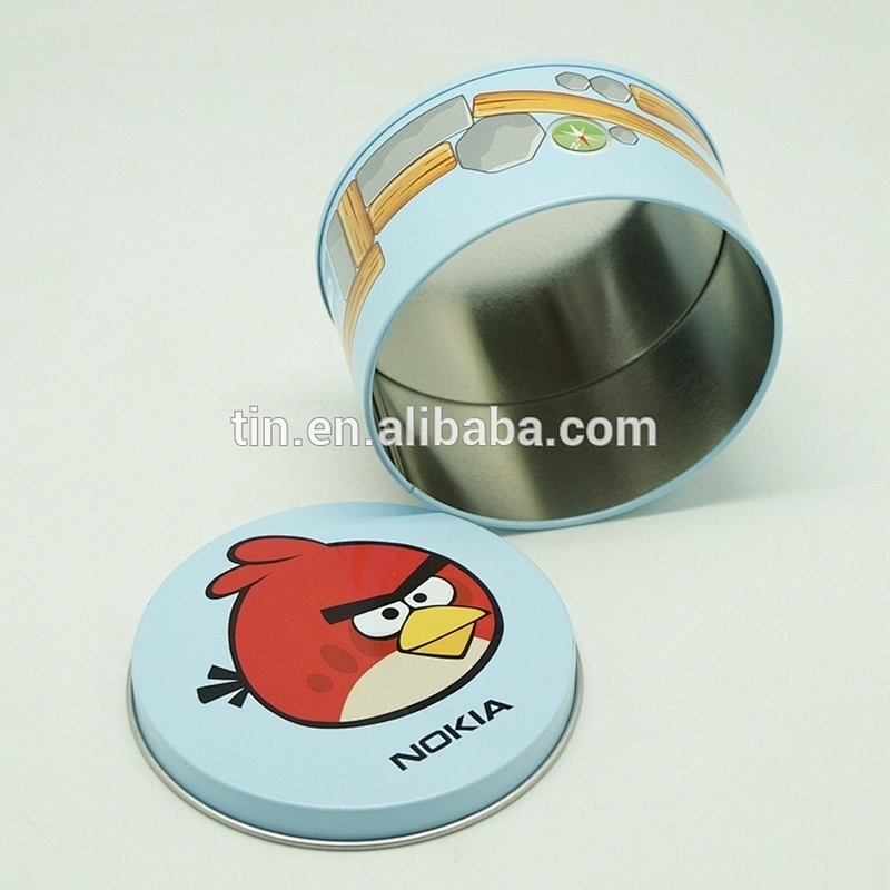 Customized Custom metal round tin boxes for candy/confectionery storage