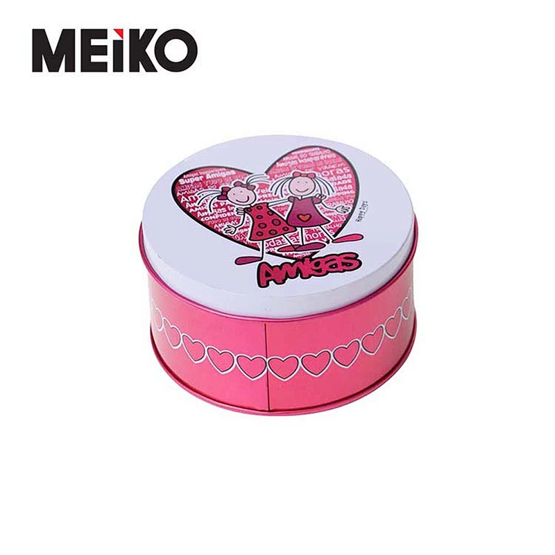 Cookies Tin Container Boxes Embossed Tin Boxes For Christmas Gift