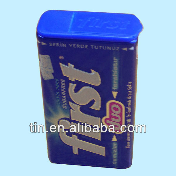 Flip top candy tin box , mini candy box