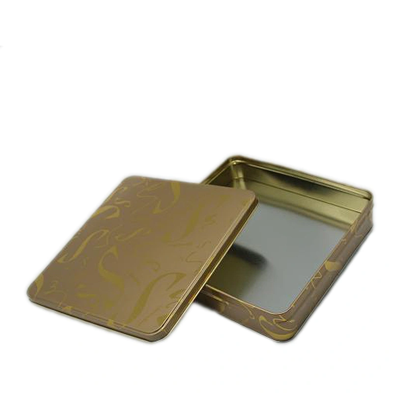Wholesale square sanitary pad tin box with customized painting