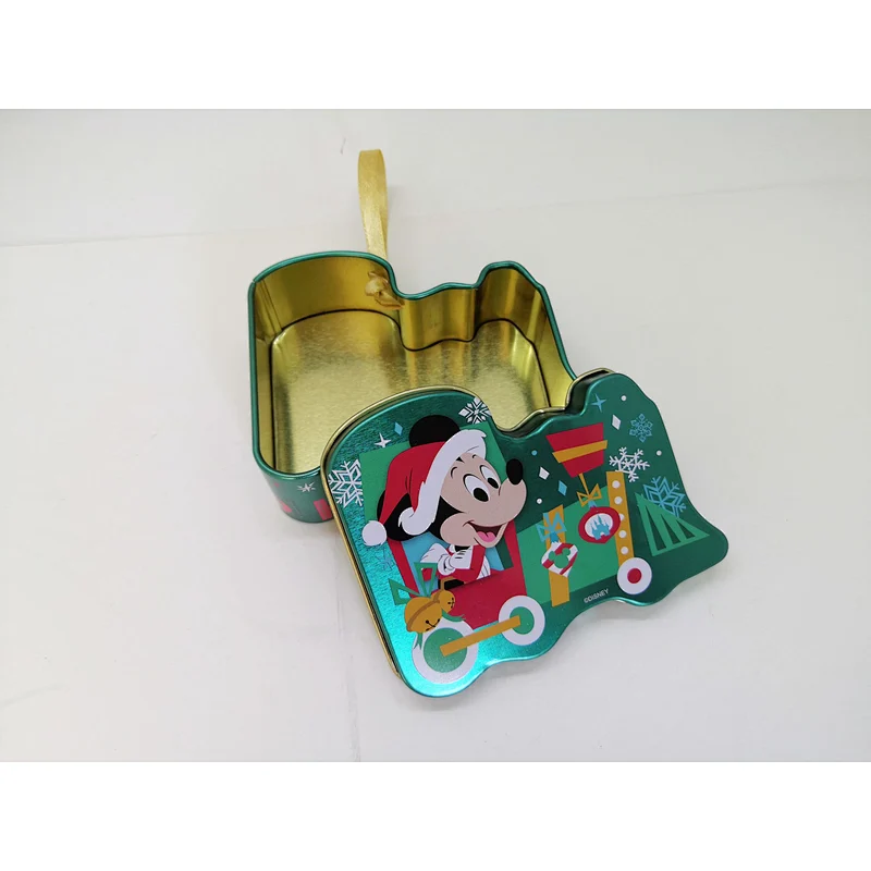 tin box mini train with ribbon for chocolates, candies, small gifts packaging
