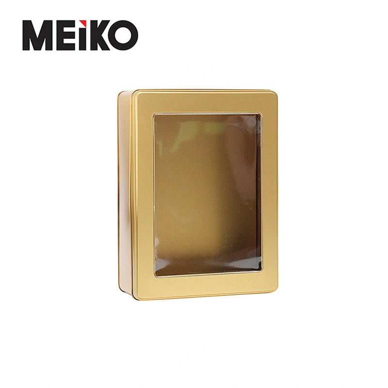 Manufacturer Wholesale Metal Packaging Tin Box Hinged Large Tin Box
