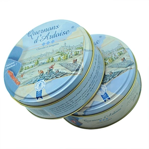 Direct factory custom printed cookie round metal tins
