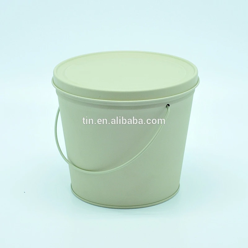 Custom cinema movie souvenir gift tinplate bucket for popcorn