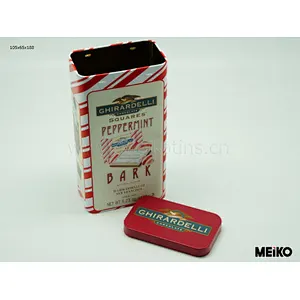 large rectangular mint tin box candy