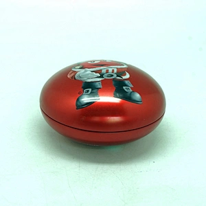 2 pcs pattern design egg shape tin box for chocolate packing