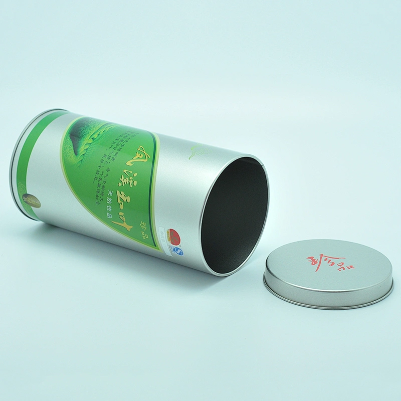 cylinder empty loose leaf tea tin can wholesale