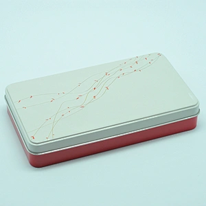 Wholesale carrying white OEM brand tin box for cosmetic