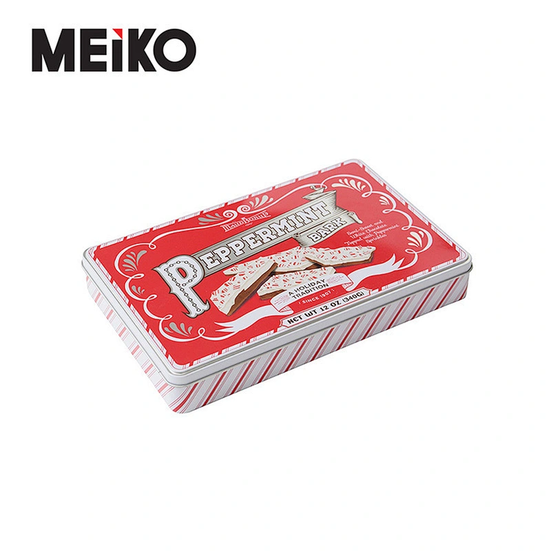 Custom Printed Cookie Tins Rectangular Sweet Cookie Tin Box