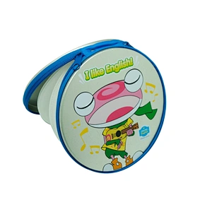 Movie promotion printing cheap cd tin case with zipper
