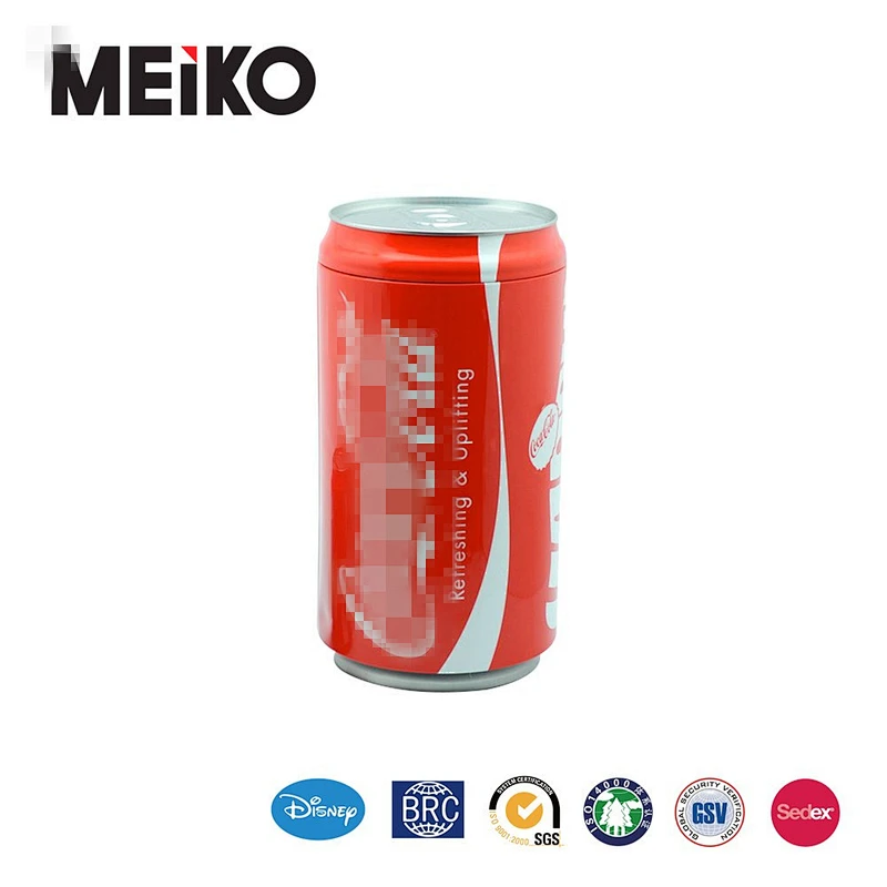 cola shape tin money can wholesale