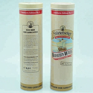 OEM pasta packaging sealed high round tin box for beer bottle packing