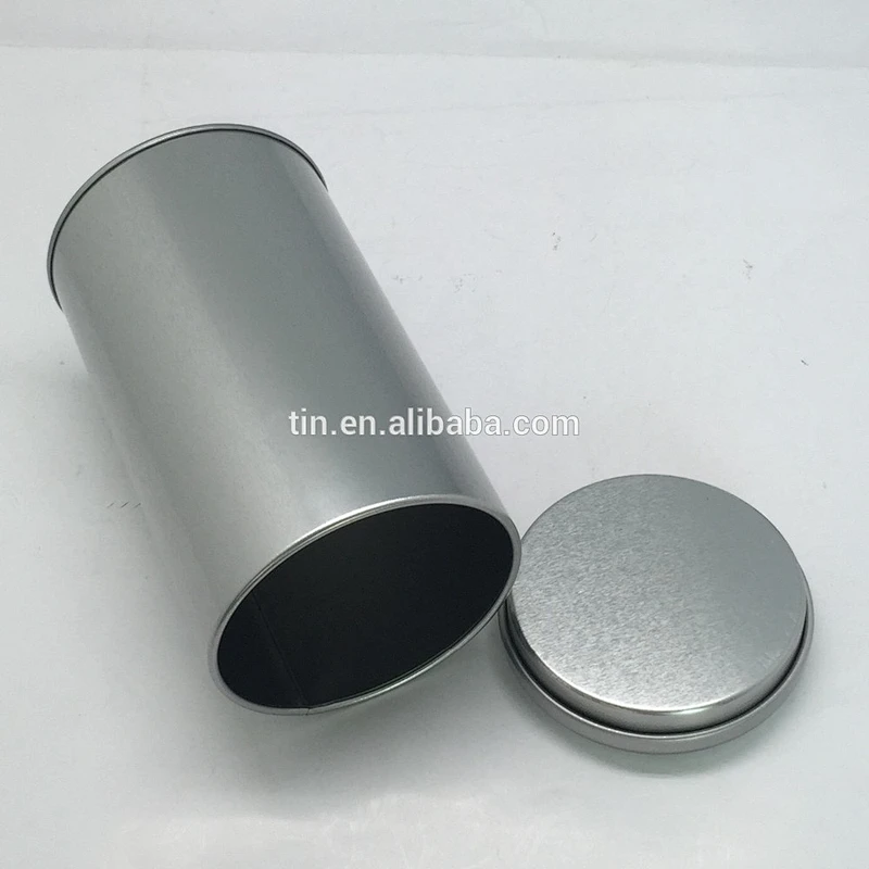 Air tight round tea tin can