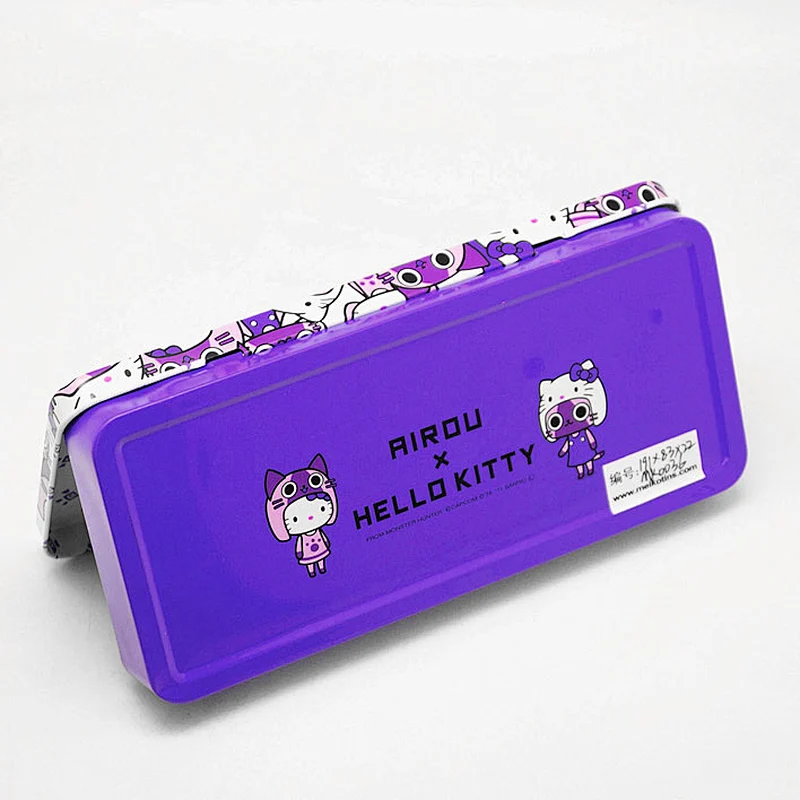 Customized CMYK Printing Girls Boys Gift Pencil Case Tin Box Promotional Stationery Box