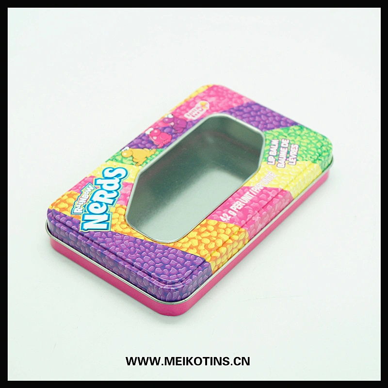 custom made jewelry packaging window tin boxes / cases