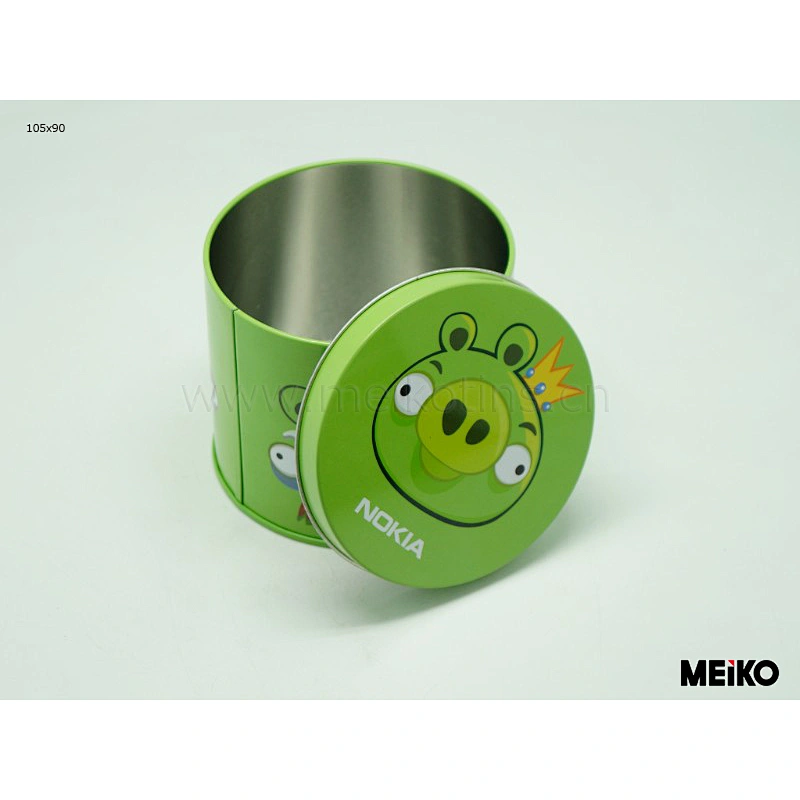 printed metal round gift and craft tin can manufacturer factory