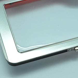 210mm lunch metal rectangular handle tin box with window