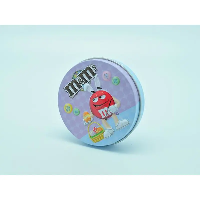 2-pc tinplate embossed round neckline tin box
