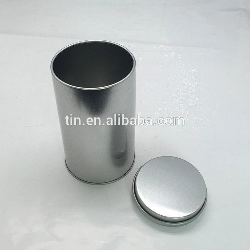 Air tight round tea tin can