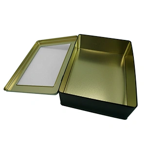 Sliver metal ginseng packaging tin can with clear window
