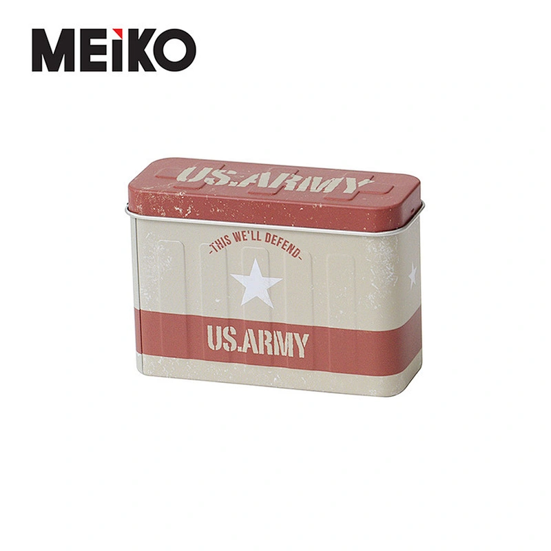 Custom Tin Box Logo Metal Tin Box Child Resistant Biue Film Video Tin Box