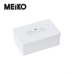 White Biscuit Tin Box Metal Square Christmas Cookie Tins