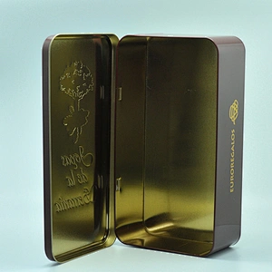 Luxury big and small size hanged can tin packaging boxes