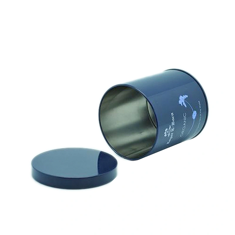 D88mm small food grade round tea tin box for flower tea