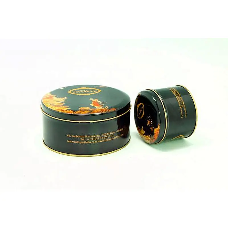 Hot selling empty metal round tin cans multi-size optional