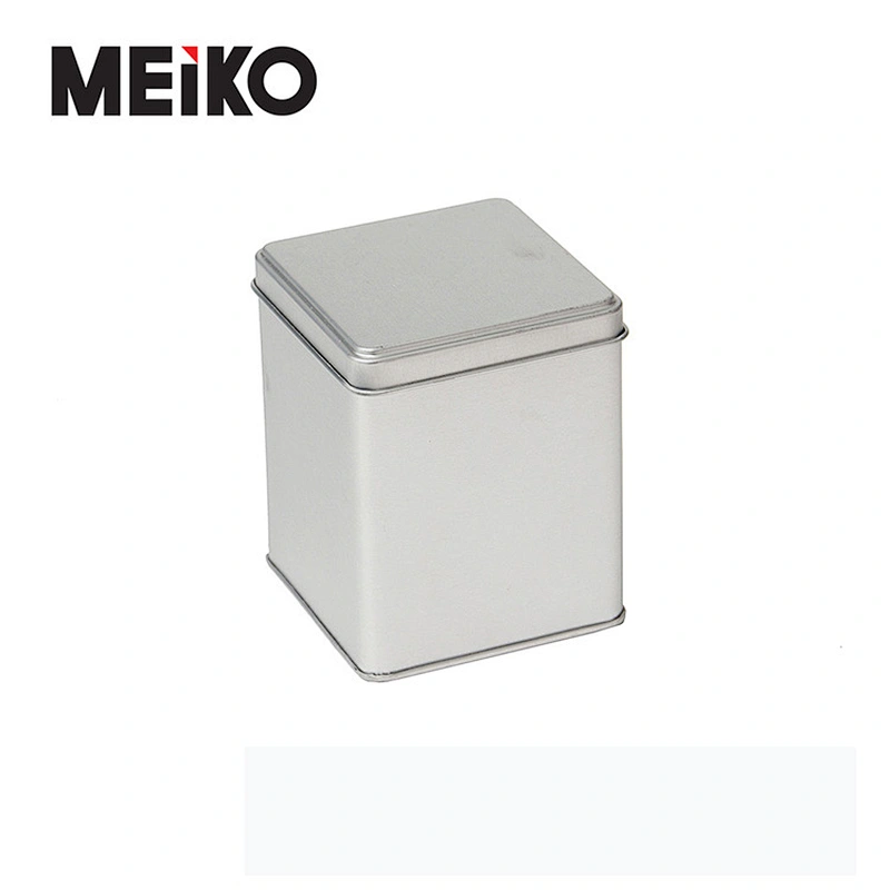 Tin Tea Gift Containers Rectangular Metal Box Tea Tin