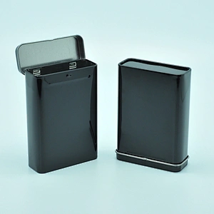 CMYK custom logo rectangle metal tin snus cans for carrying