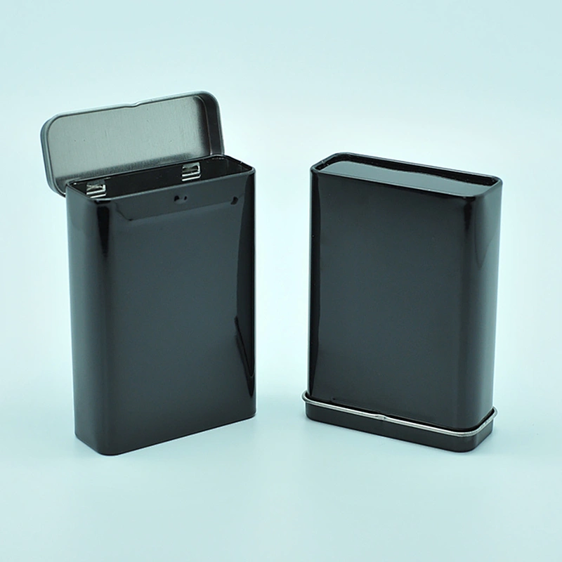 CMYK custom logo rectangle metal tin snus cans for carrying