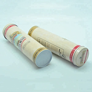 OEM pasta packaging sealed high round tin box for beer bottle packing