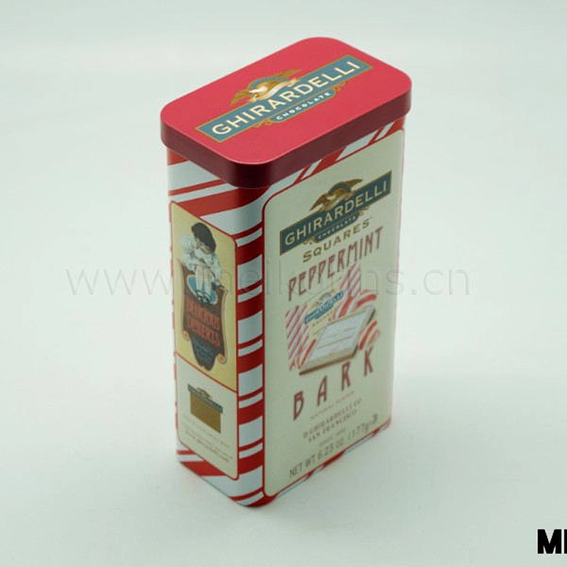 large rectangular mint tin box candy