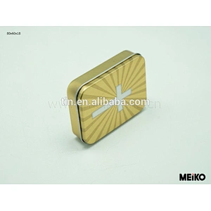 small rectangular mint tea cigar metal tin box wholesale
